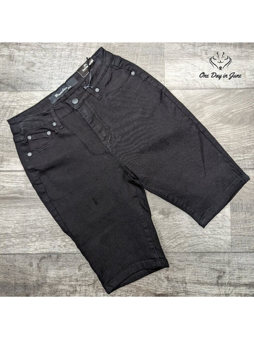 Bamboo Jeans Bermuda Denim Shorts Size 3/4